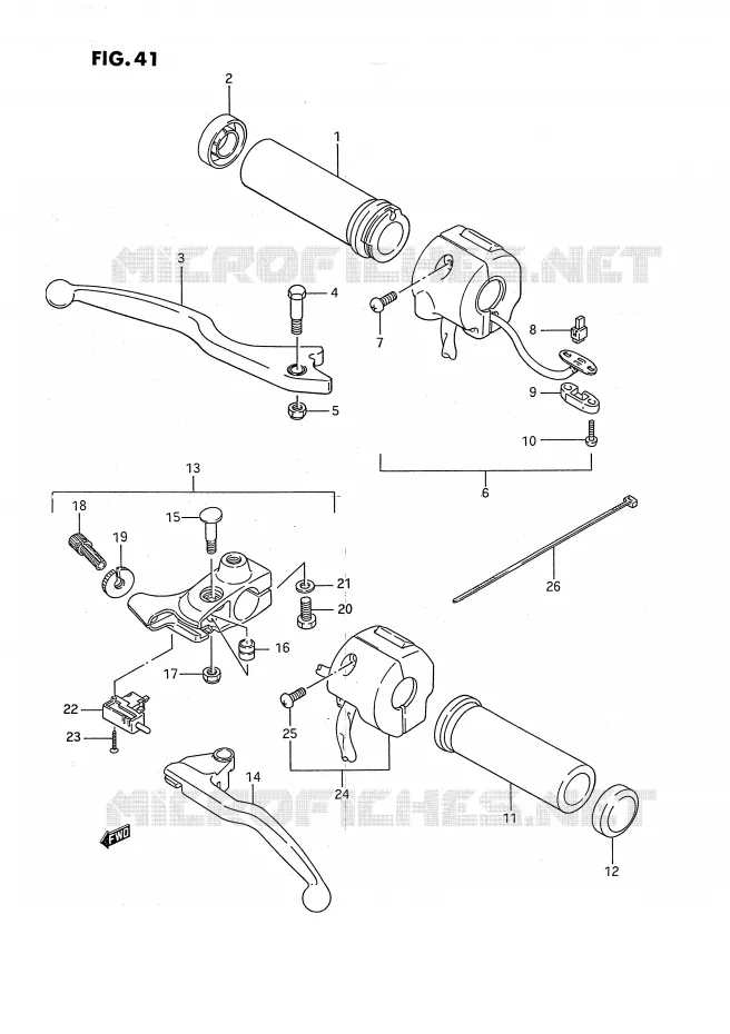 COMMODOS (MODELE G/J) Suzuki MOTO 650 SAVAGE 1994  LS650PR(E2)