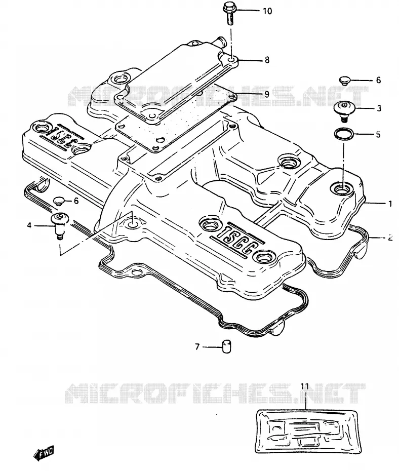 COUVERCLE DE CULASSE Suzuki MOTO 750 GSX-E 1985  GSX750EFF(F)