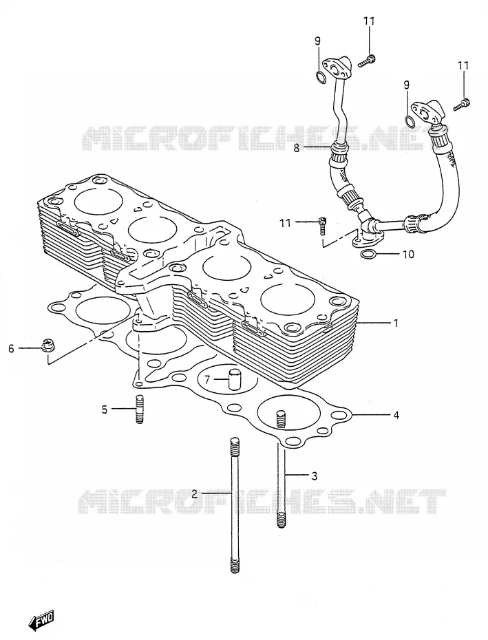 CYLINDRE Suzuki MOTO 600 GSX-F 1992  GSX600FN(E28)