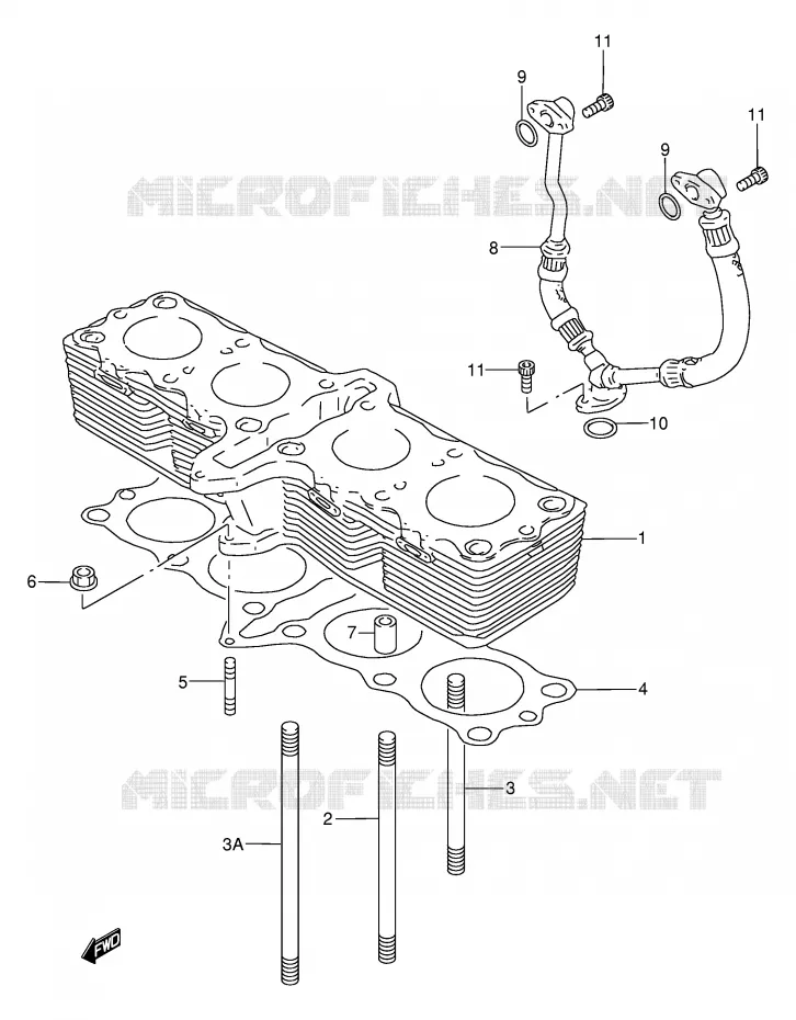 CYLINDRE Suzuki MOTO 750 GSX-F 2002  GSX750FK2(E2)