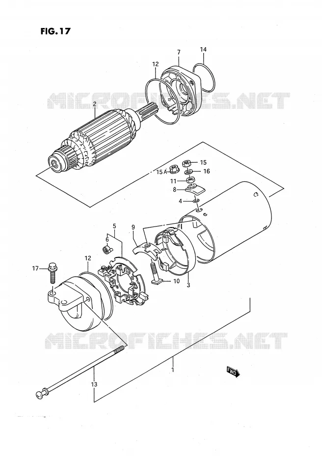 DEMARREUR Suzuki MOTO 650 SAVAGE 1990  LS650PL(E2)