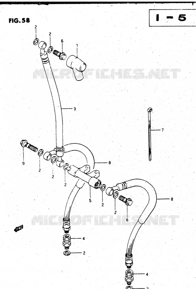 DURITE DE FREIN AVANT Suzuki MOTO 1400 CAVALCADE 1988  GV1400GDJ(DG-DJ/CJ)