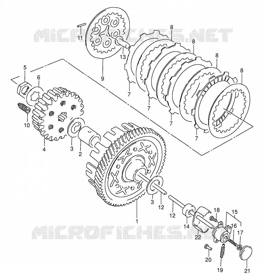 EMBRAYAGE Suzuki MOTO 125 Autres-modeles 1974  K125L(E7)