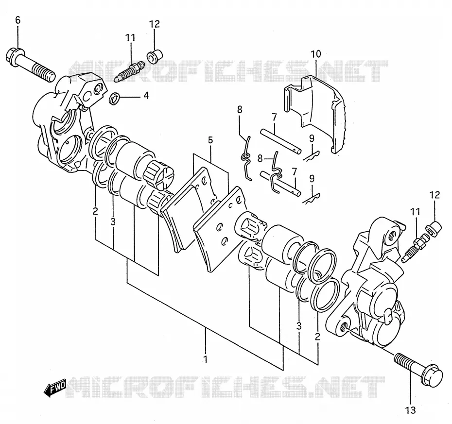 ETRIER DE FREIN AVANT Suzuki MOTO 600 GSX-F 1995  GSX600FS(E28)