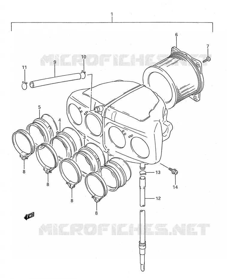 FILTRE A AIR Suzuki MOTO 750 GSX-F 1991  GSX750FM(E28)