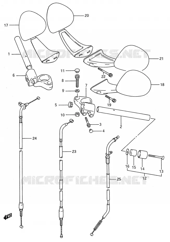 GUIDON Suzuki MOTO 600 GSX-F 1988  GSX600FJ(E28)