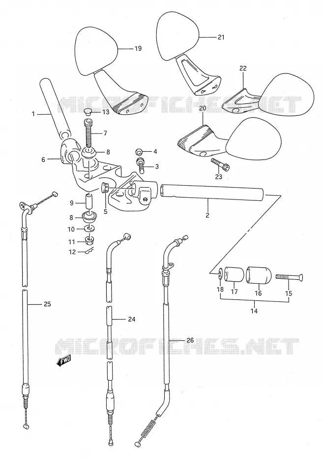 GUIDON Suzuki MOTO 750 GSX-F 1991  GSX750FM(E28)
