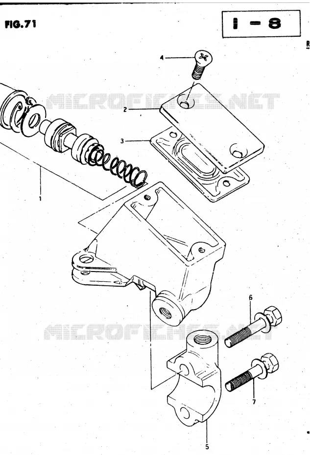 MAITRE CYLINDRE AVANT Suzuki MOTO 750 GSX-S 1983  GSX750SD(E1)