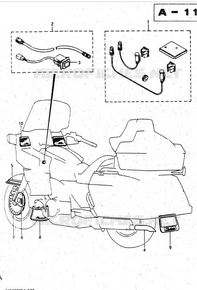 OPTIONS Suzuki MOTO 1400 CAVALCADE 1987  GV1400GDH(DG-DJ/CJ)