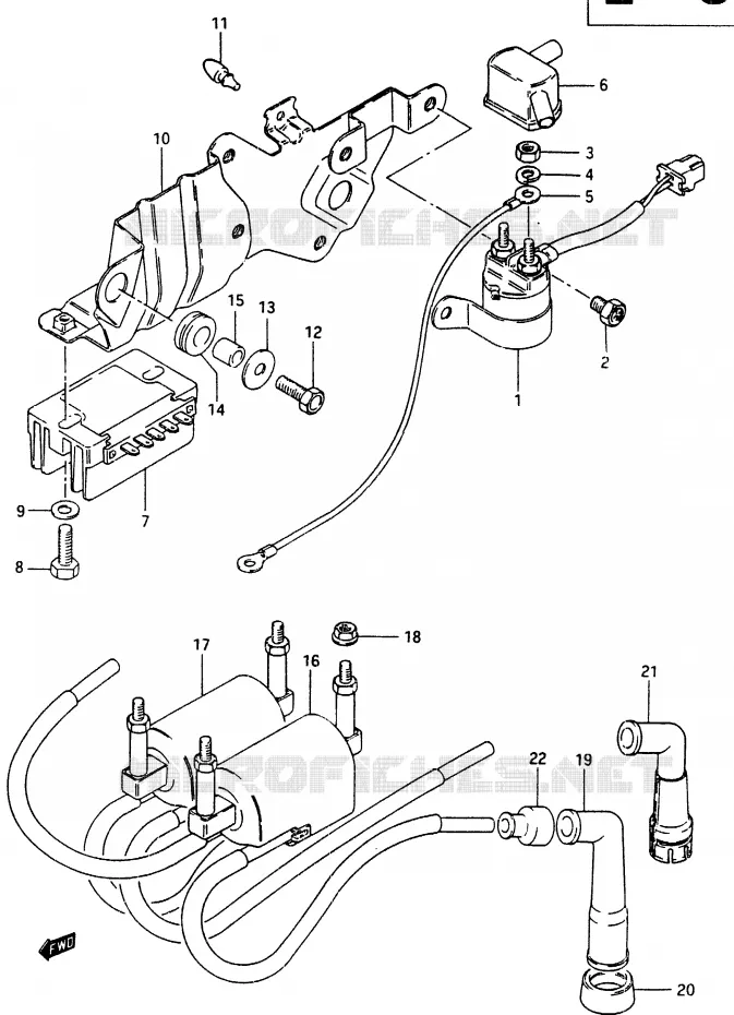 PARTIE ELECTRIQUE Suzuki MOTO 750 GSX-E 1985  GSX750ESF(F)