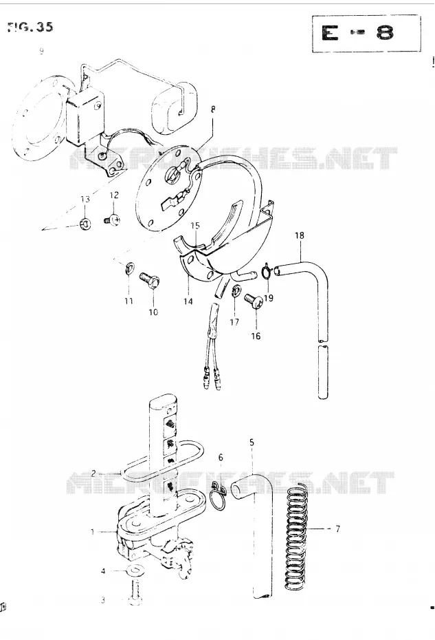 ROBINET D'ESSENCE Suzuki MOTO 400 GSX 1986  GSX400SG(E2)
