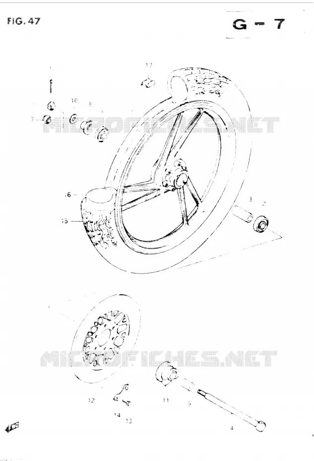 ROUE AVANT Suzuki MOTO 400 GSX 1985  GSX400SF(E2)