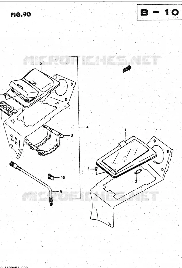 VIDE POCHE (OPTIONNEL) Suzuki MOTO 1400 CAVALCADE 1986  GV1400GDG(DG-DJ/CJ)