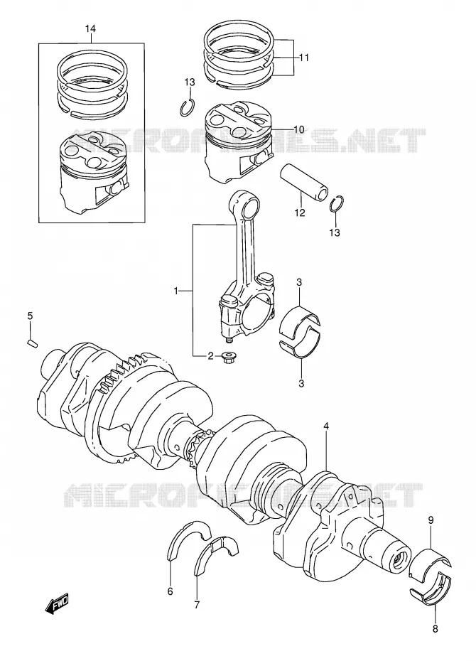 VILEBREQUIN Suzuki MOTO 600 GSX-F 1994  GSX600FU2R(E2)