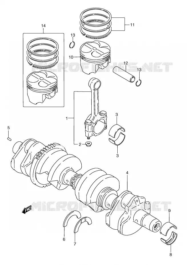 VILEBREQUIN Suzuki MOTO 750 GSX-F 1992  GSX750FN(E2)