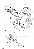 ROUE AVANT pour Suzuki Autres-modeles 50 1987