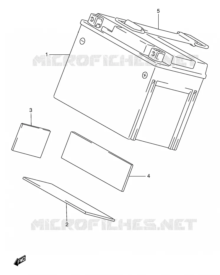 BATTERIE Suzuki MOTO 125 RG 1994  RG125FUR(E18)