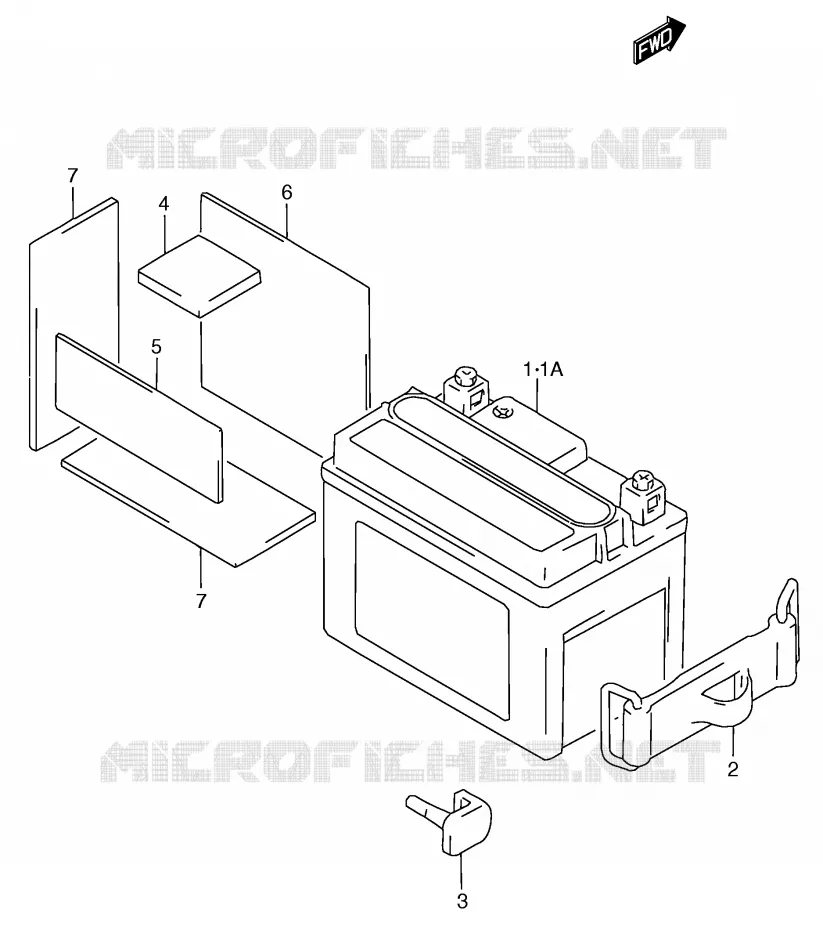BATTERIE Suzuki SCOOTER 50 Autres-modeles 1991  RC50M(E1)