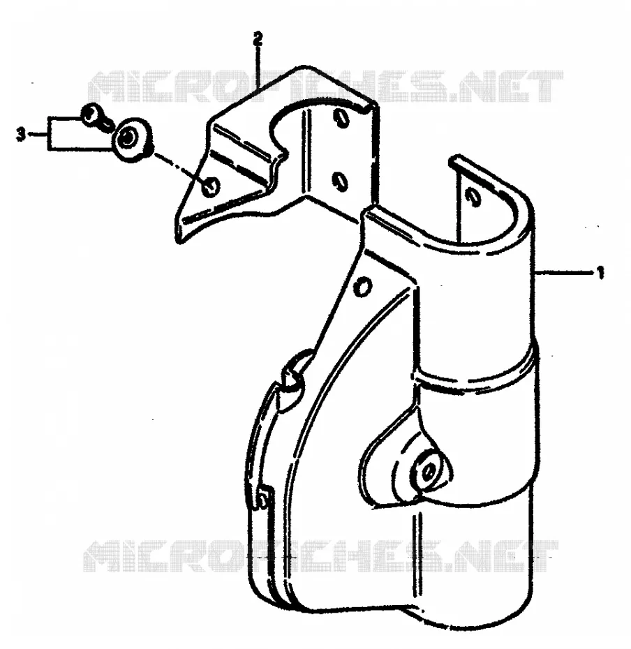 CACHE (OPTIONNEL) MODELE E Suzuki MOTO 125 RM 1984  RM125E(E/F)