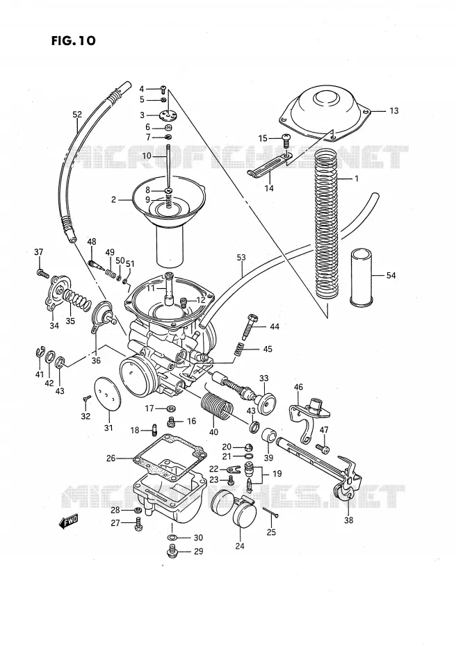 CARBURATEUR Suzuki MOTO 650 SAVAGE 1990  LS650PL(E2)