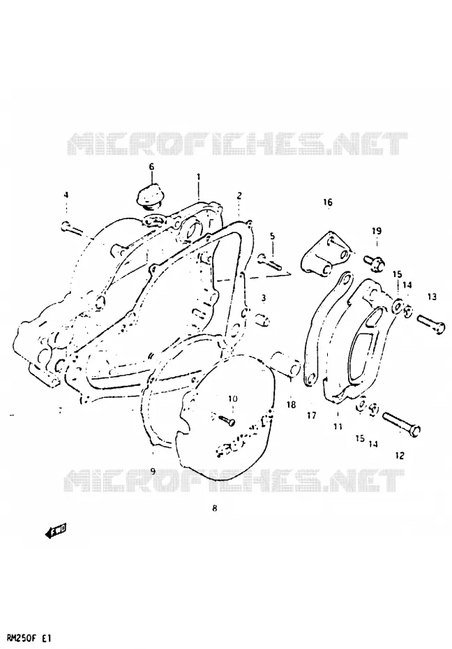 CARTER Suzuki MOTO 250 RM 1984  RM250E(E/F)