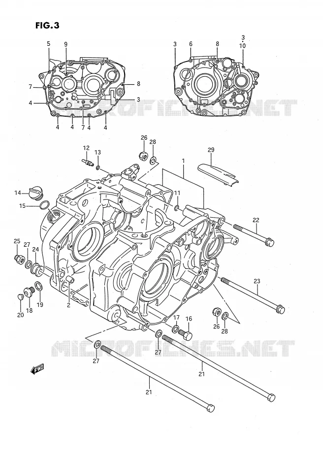 CARTER Suzuki MOTO 650 SAVAGE 1994  LS650PR(E2)