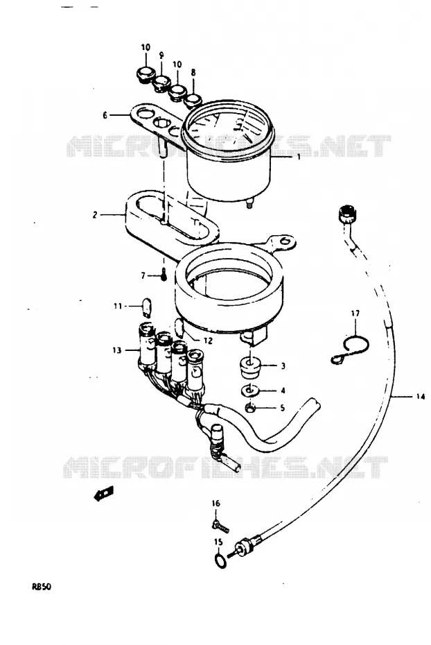 COLONNE DE DIRECTION Suzuki MOTO 50 Autres-modeles 1987  RB50H