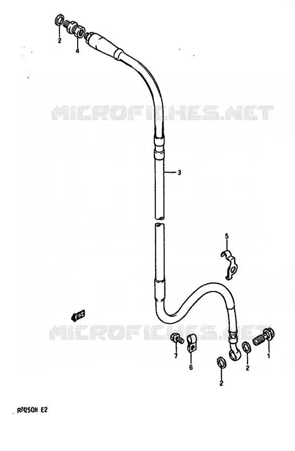DURITE DE FREIN AVANT (MODELE K/L/M) Suzuki MOTO 250 RM 1992  RM250 N (E02,E04,E24)