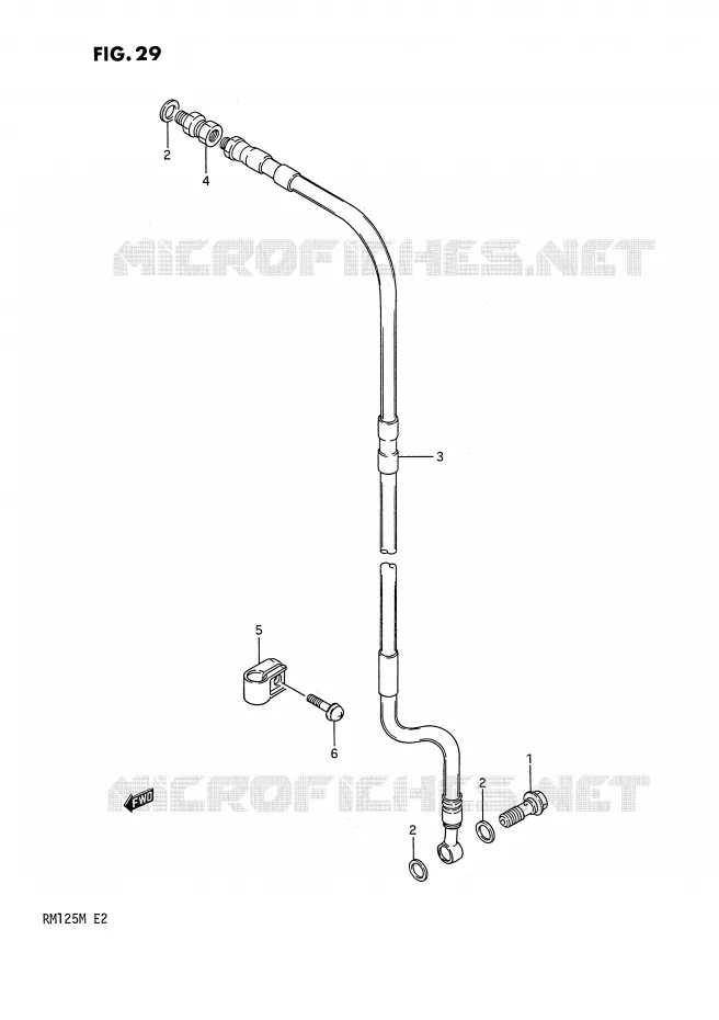 DURITE DE FREIN AVANT (MODELE K) Suzuki MOTO 125 RM 1990  RM125L(E2)