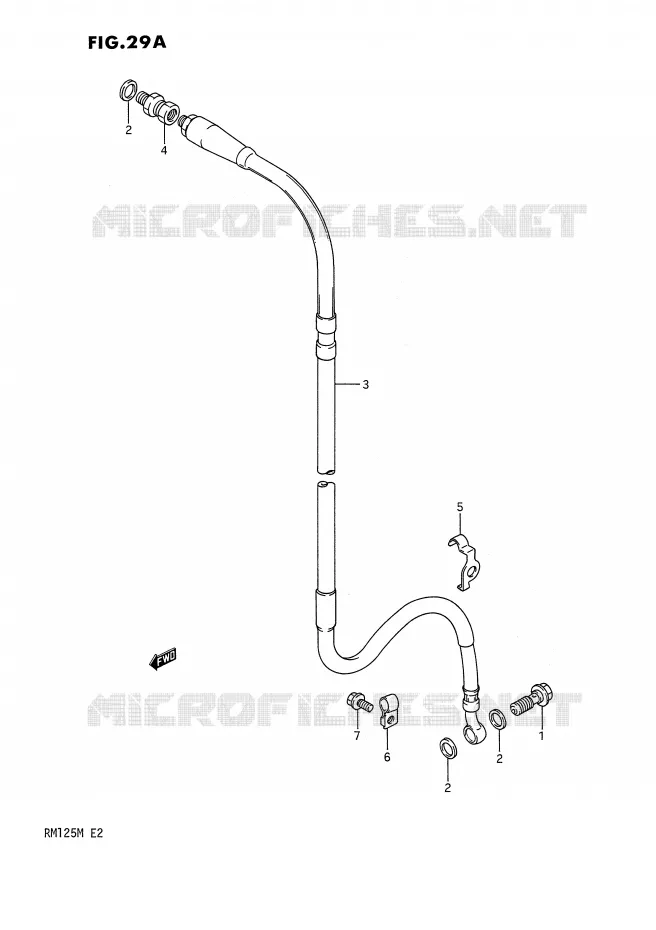 DURITE DE FREIN AVANT (MODELE L/M) Suzuki MOTO 125 RM 1991  RM125M(E2)