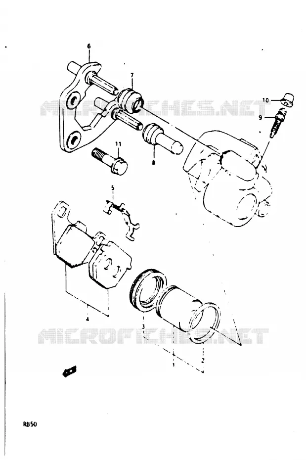 ETRIER DE FREIN Suzuki MOTO 50 Autres-modeles 1987  RB50H