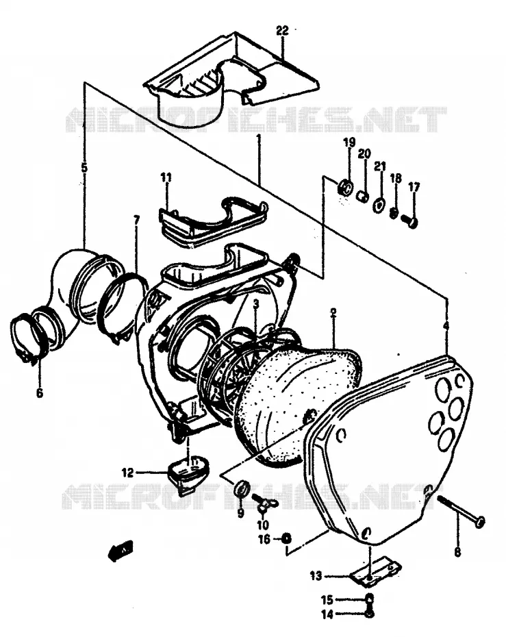 FILTRE A AIR Suzuki MOTO 125 RM 1985  RM125F(E/F)