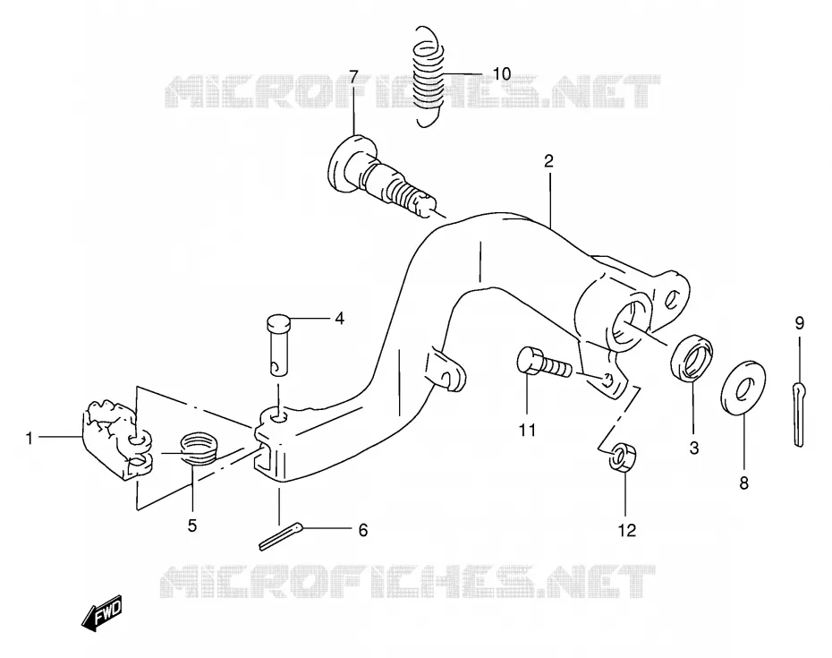 FREIN ARRIERE Suzuki MOTO 250 RM 1997  RM250V(E3/E28)