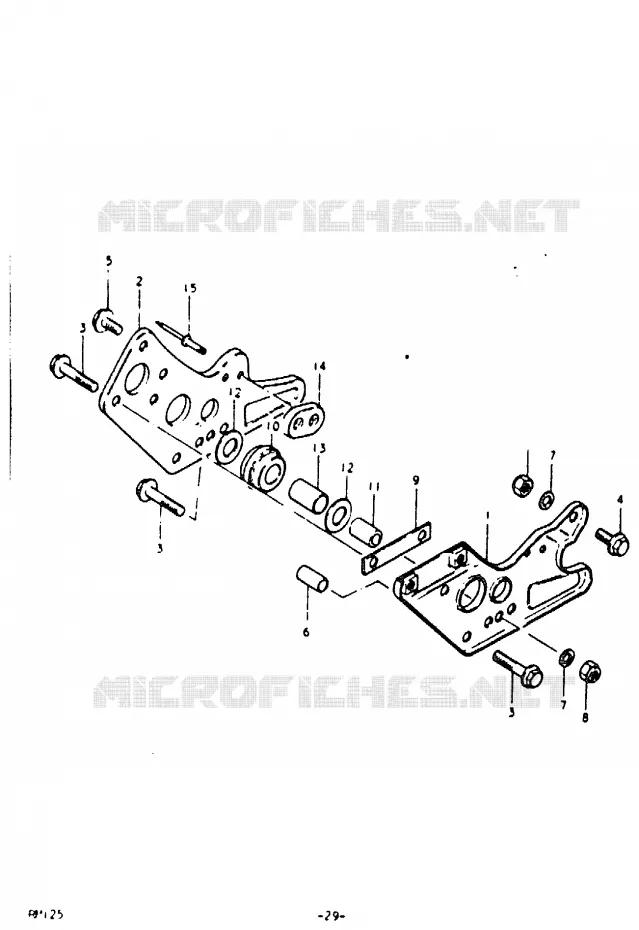 GUIDE CHAINE (RM125T) Suzuki MOTO 125 RM 1979  RM125N