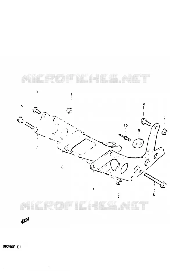 GUIDE CHAINE Suzuki MOTO 250 RM 1985  RM250F(E/F)