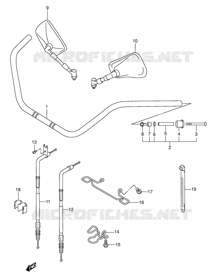 GUIDON Suzuki MOTO 1500 INTRUDER 2005  VL1500K5(E2)