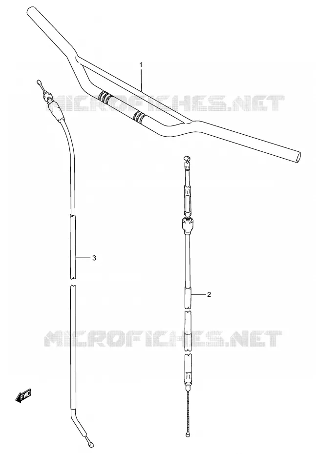GUIDON Suzuki MOTO 250 RM 1997  RM250V(E3/E28)