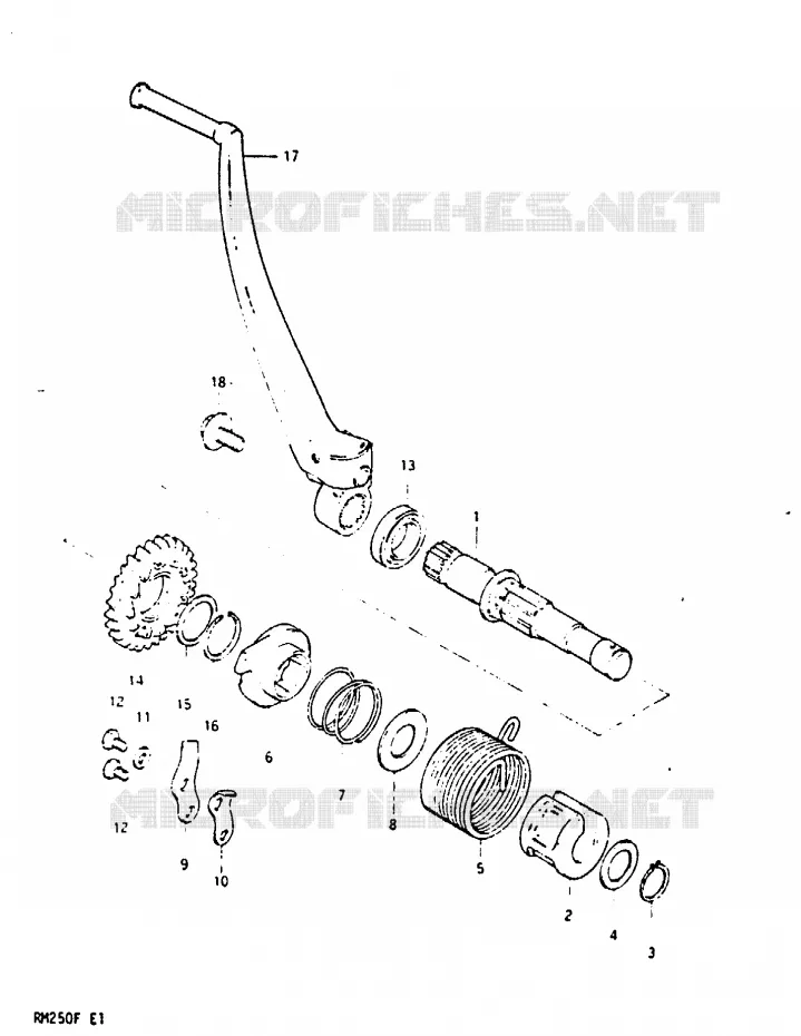 KICK Suzuki MOTO 250 RM 1984  RM250E(E/F)