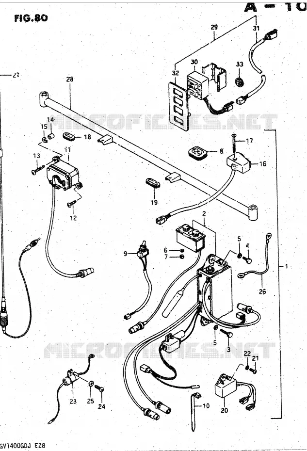 KIT RADIO (OPTIONNEL) Suzuki MOTO 1400 CAVALCADE 1988  GV1400GDJ(DG-DJ/CJ)