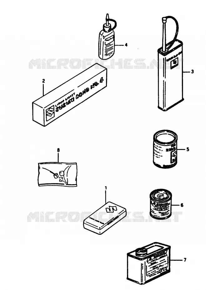 OPTIONS Suzuki MOTO 125 RM 1984  RM125E(E/F)
