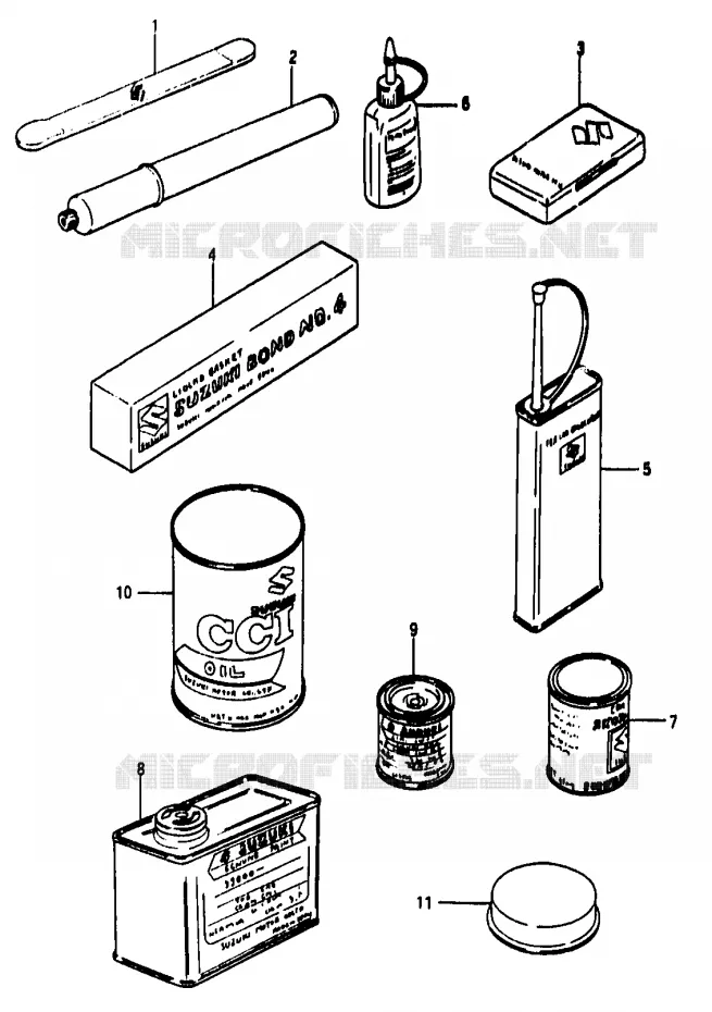 OPTIONS Suzuki MOTO 50 RG 1986  RG50G(D/E/F/1/G/J/K)