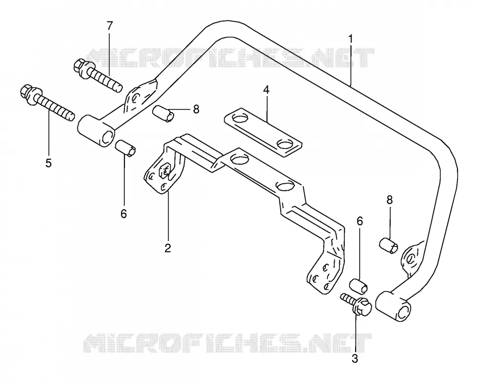 POIGNEE ARRIERE (E15,E17,E18) Suzuki MOTO 125 RG 1992  RG125FN(E18)