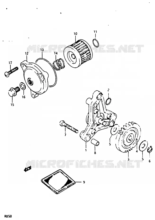 POMPE A HUILE Suzuki MOTO 50 Autres-modeles 1987  RB50H