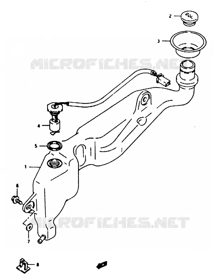 RESERVOIR D'HUILE Suzuki MOTO 125 RG 1993  RG125FUP(N/P/R)