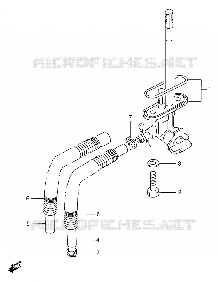 ROBINET D'ESSENCE Suzuki MOTO 125 RG 1993  RG125FUP(E18)