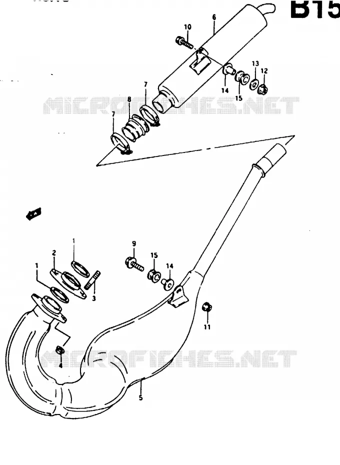 SILENCIEUX Suzuki MOTO 125 RG 1993  RG125FP(N/P/R)