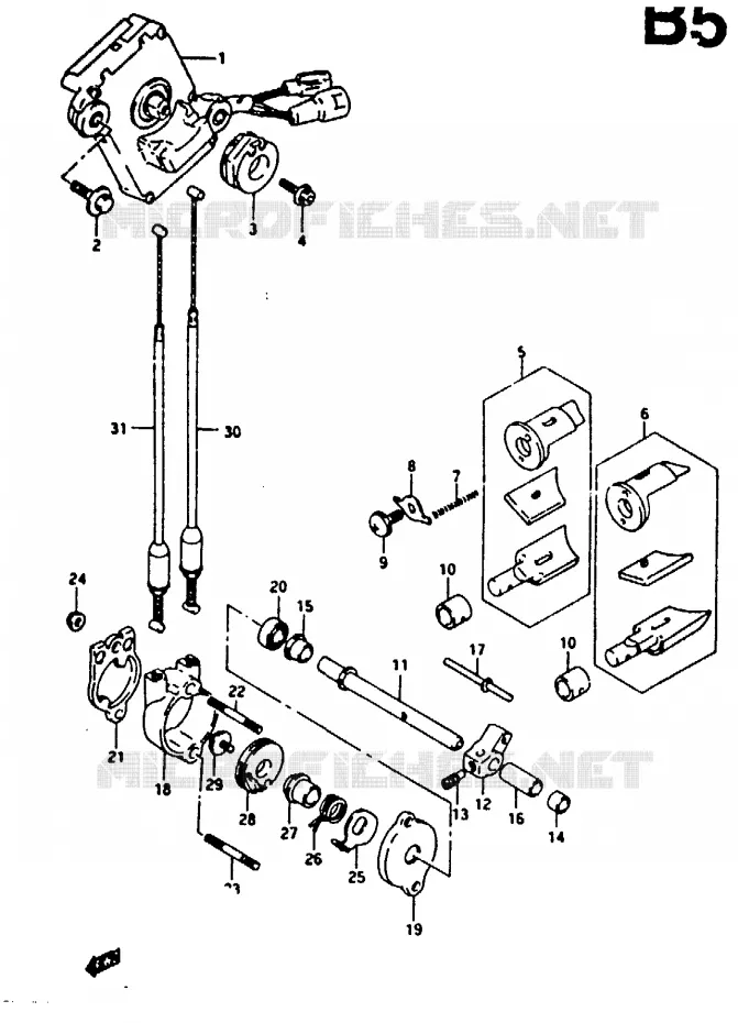 VALVE D'ECHAPPEMENT (MODELE R) Suzuki MOTO 125 RG 1992  RG125FN(N/P/R)