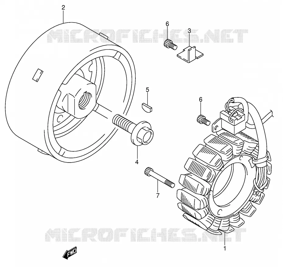ALLUMAGE ROTOR - STATOR Suzuki MOTO 1000 V-STROM 2006  DL1000K6(E2)