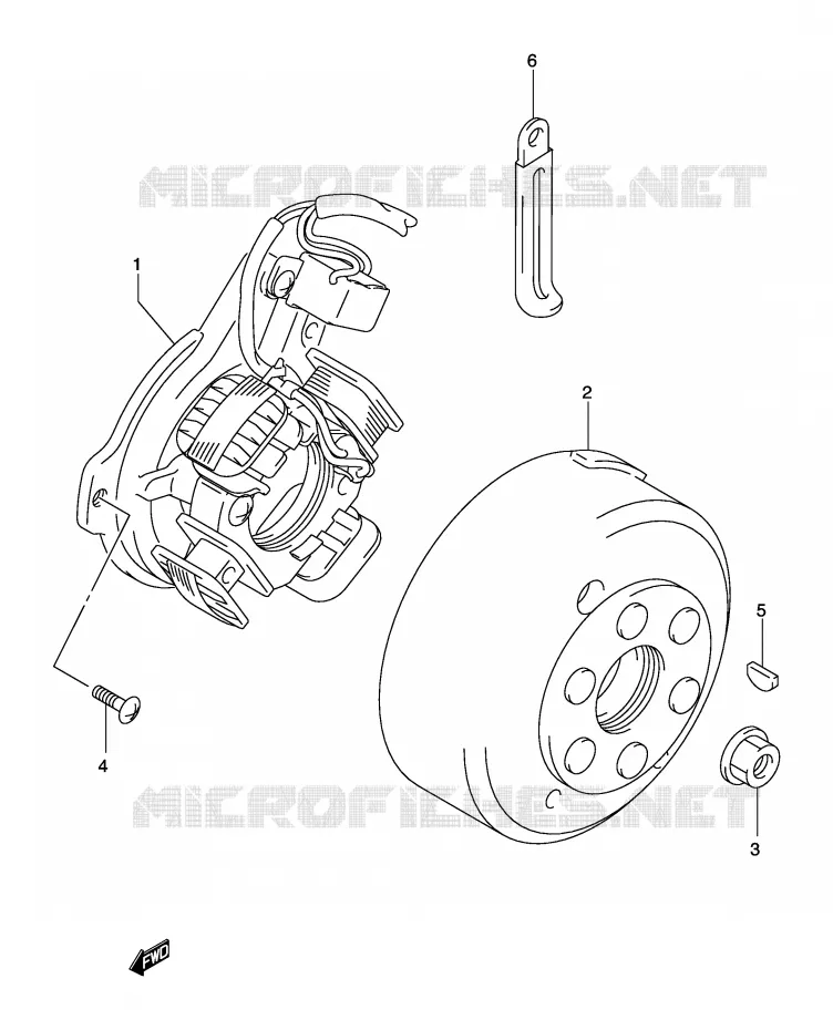 ALLUMAGE ROTOR - STATOR Suzuki MOTO 125 DR-Z 2006  DR-Z125LK6(E3/E28)