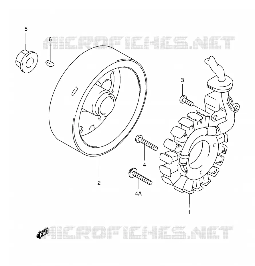 ALLUMAGE ROTOR - STATOR Suzuki SCOOTER 150 BURGMAN 1996  AN150T(E34)